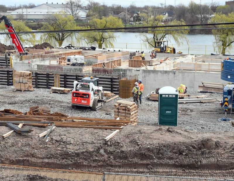 With 173 building permits valued at more than $55 million issued in Welland to date, the city is on its way to another record-breaking year. One of those permits is for the seven-storey Upper Vista Welland residential condominium at 350 Prince Charles Dr. S. DAVE JOHNSON / TORSTAR