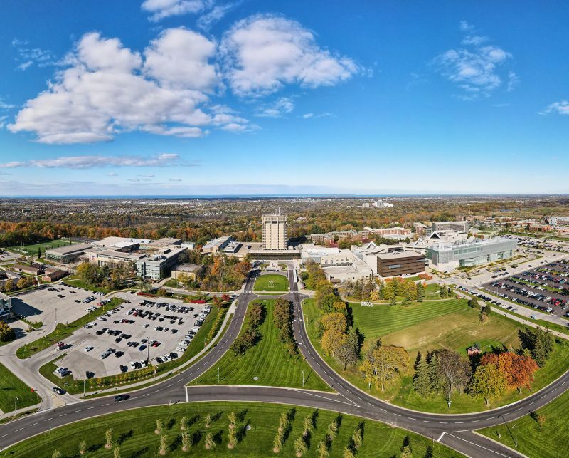 Aerial photo of Brock University