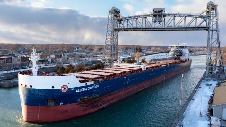 Algoma Ship in the Welland Canal